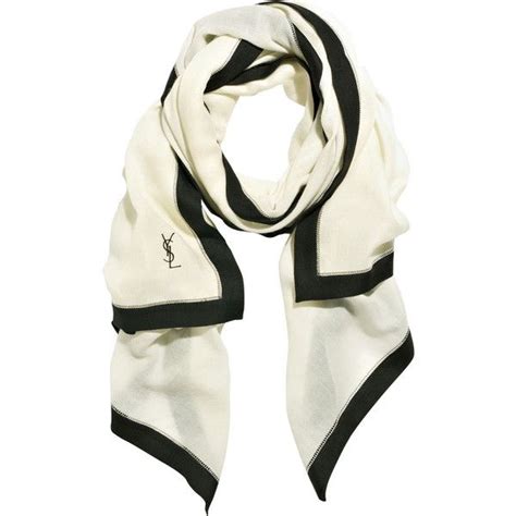 buy yves saint laurent white scarf|ysl scarf cashmere.